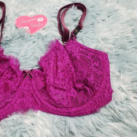 VS Dream Angels Fuchsia Push up Without Padding Br - Picture 2 of 4